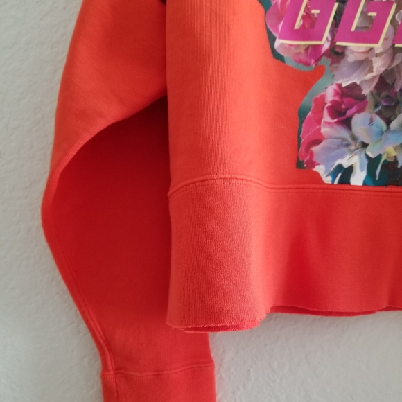 Golden Goose Floral Print Orange Sweatshirt Size S Small - Picture 5 of 9